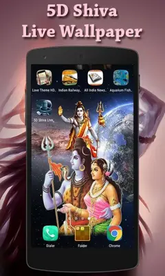 5D Shiva Live Wallpaper android App screenshot 0